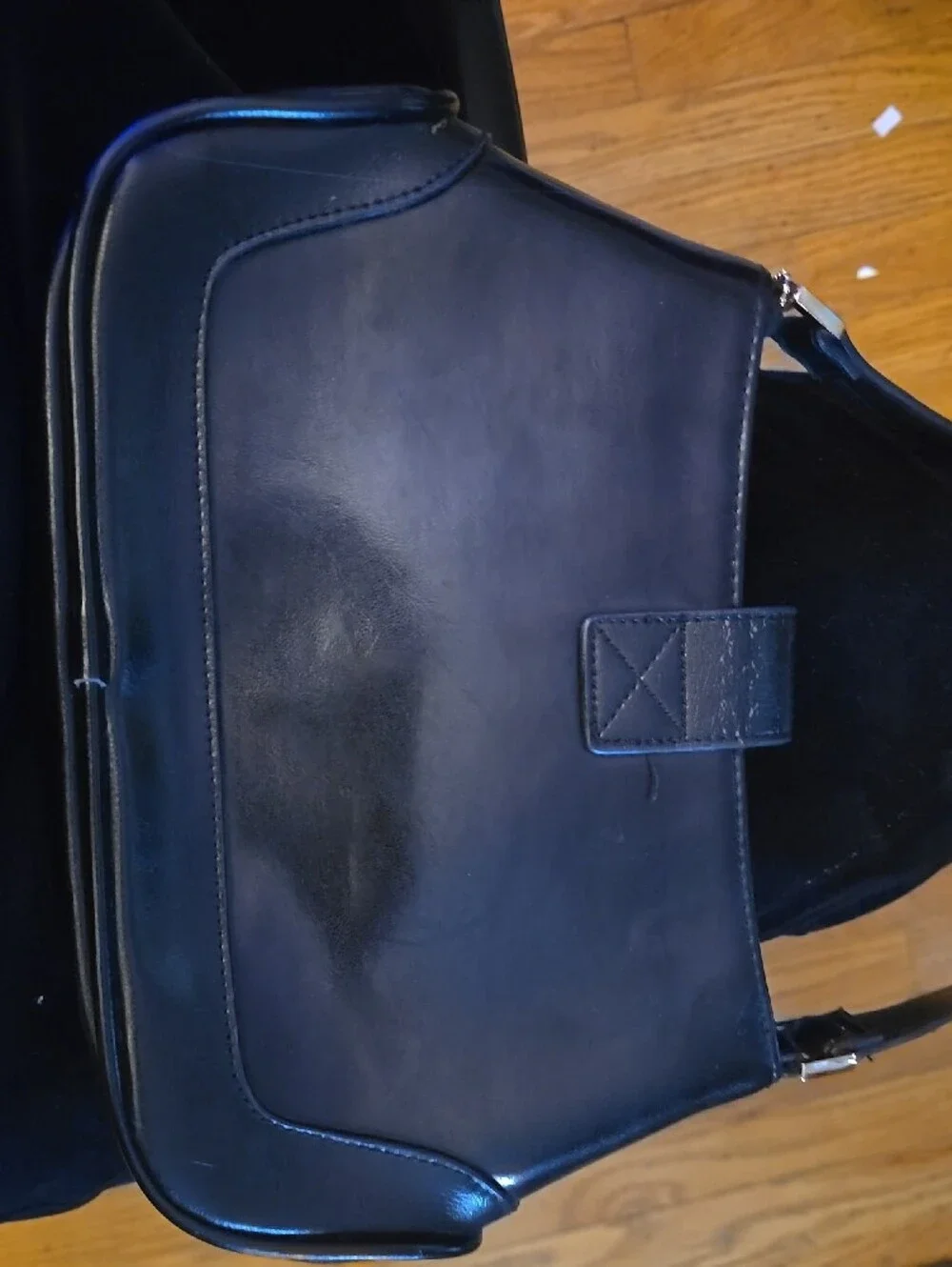 Gucci Black Leather Belt Bag with Grommet Strap